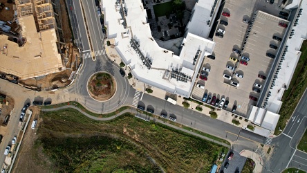 Traffic circle in Derwood, Maryland