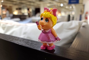 Miss Piggy figurine at IKEA