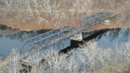 Abandoned rail bridge in CSX Clifton Forge yard