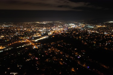 Roanoke, Virginia at night, 2021