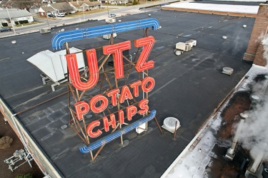 Sign at Utz factory [05]