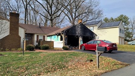 Garage fire on Dellcastle Road