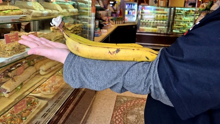 Long bananas at Tazza Caffe