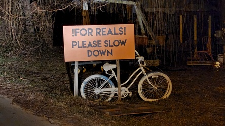 Ghost bike in Lucketts, Virginia