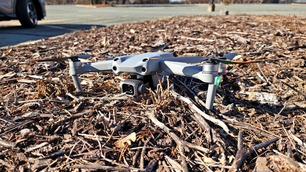 DJI Air 2S on a parking lot island at Lakeforest Mall