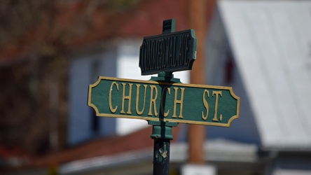 Street signs at Church Street and Commercial Avenue