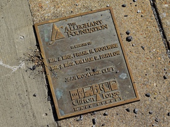 Alleghany Foundation plaque