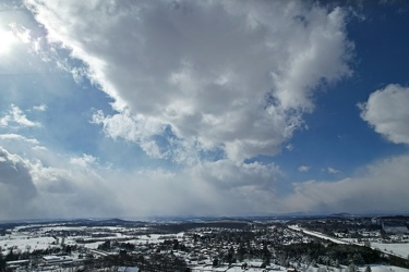 View of Waynesboro, Virginia from above Waynesboro Town Center shopping center [03]