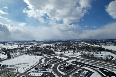 View of Waynesboro, Virginia from above Waynesboro Town Center shopping center [04]