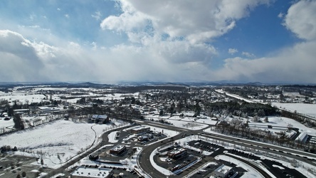 View of Waynesboro, Virginia from above Waynesboro Town Center shopping center [02]