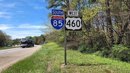 Interstate 85 and US 460 reassurance markers [01]