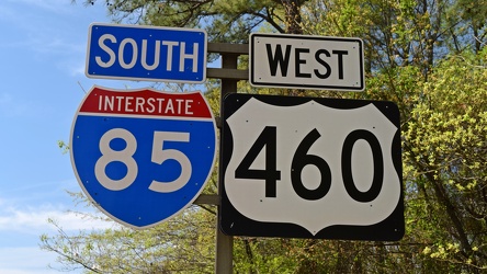 Interstate 85 and US 460 reassurance markers [02]