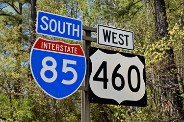 Interstate 85 and US 460 reassurance markers [03]