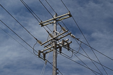 Power lines in Hopewell, Virginia