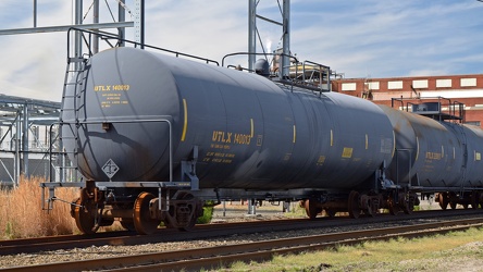 Tank cars on an industrial spur in Hopewell, Virginia