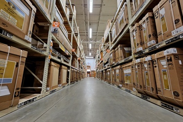 Cabinetry aisle at the Home Depot in Colonial Heights, Virginia