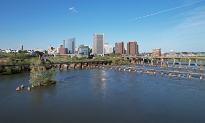 Skyline of Richmond, Virginia from over the James River [01]