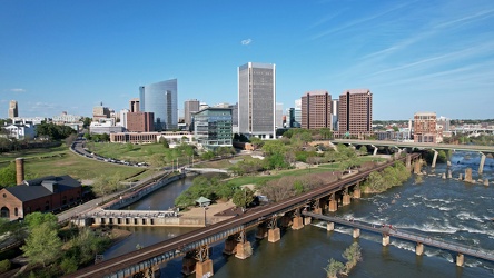 Skyline of Richmond, Virginia from over the James River [04]