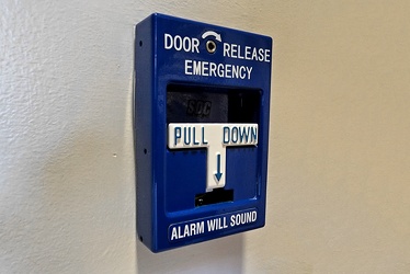 Door release pull station at Frederick Health [02]