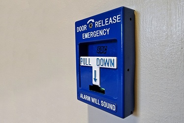 Door release pull station at Frederick Health [01]