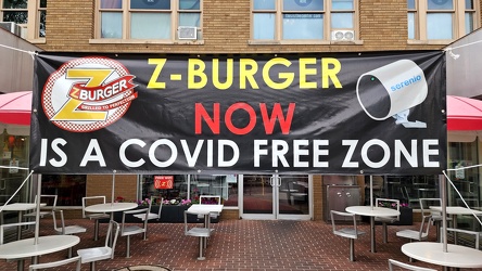 "Z-Burger now is a COVID free zone"