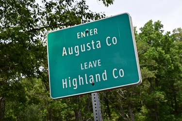 Sign at the border between Augusta and Highland Counties [02]