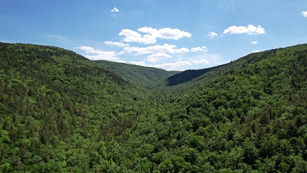 Mountains around Coles Run Reservoir