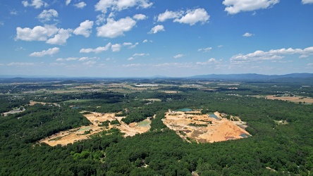 View of Stuarts Draft from above Coles Run Reservoir