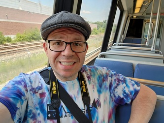 Selfie on WMATA railcar 6042