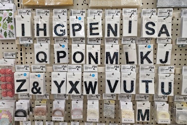 Letters at Michaels