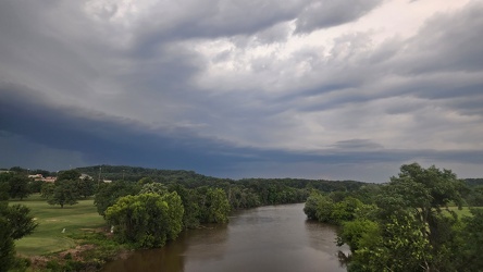 Storm clouds over the Anacostia River