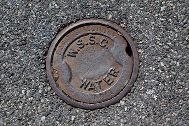 WSSC utility cover in Derwood, Maryland