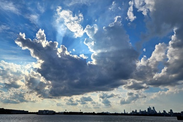 Clouds over the Delaware River