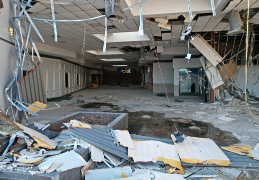 Staunton Mall demolition progress, August 11, 2022