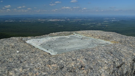 Place where a plaque used to be at Ravens Roost overlook [03]