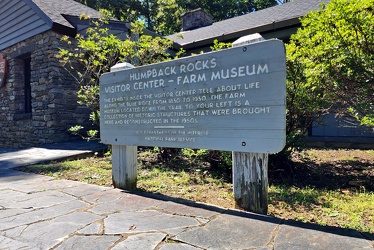 Sign at Humpback Rocks visitor center [01]