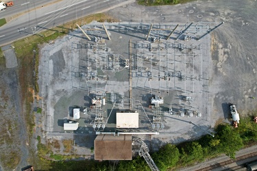 Electrical substation at East 12th Street and South Delphine Avenue