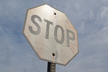 Stop sign at Apple Valley Marketplace [05]