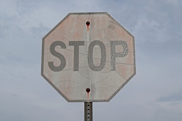 Stop sign at Apple Valley Marketplace [04]