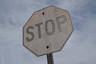 Stop sign at Apple Valley Marketplace [02]