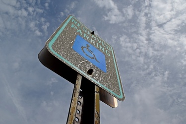 Reserved parking sign at Apple Valley Marketplace [04]