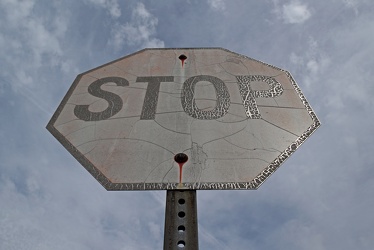 Stop sign at Apple Valley Marketplace [03]