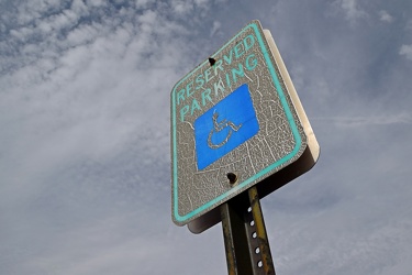 Reserved parking sign at Apple Valley Marketplace [03]