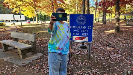 Selfie at I-40 rest area