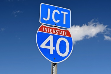 Signage for Interstate 40 on Genesis Road [01]