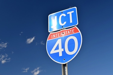 Signage for Interstate 40 on Genesis Road [02]