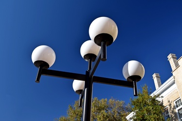 Five-headed lamppost in downtown Crossville