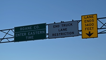 Entering Eastern Time on I-40