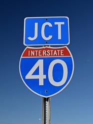 Signage for Interstate 40 on Genesis Road [04]