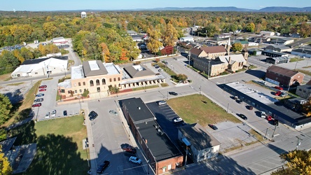 Aerial view of downtown Crossville, Tennessee [01]